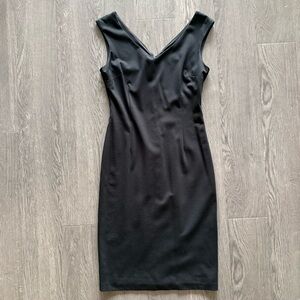 Le Chateau Black Midi Dress